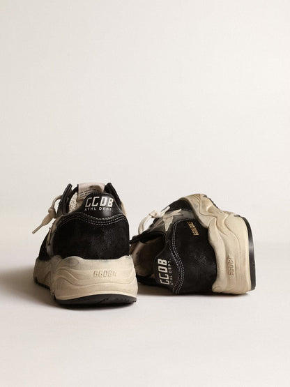 GGDB - Running Sole femme en nappa et daim noirs