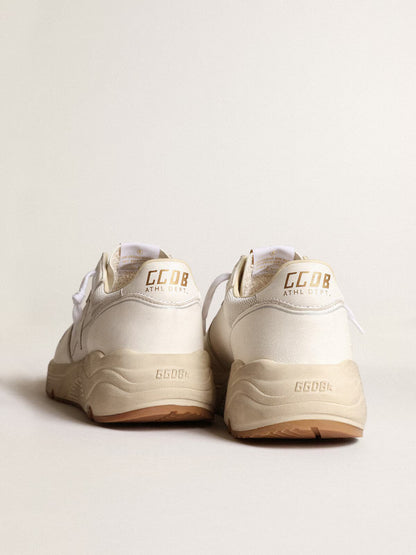 GGDB - Running Sole femme en résille et nappa blancs